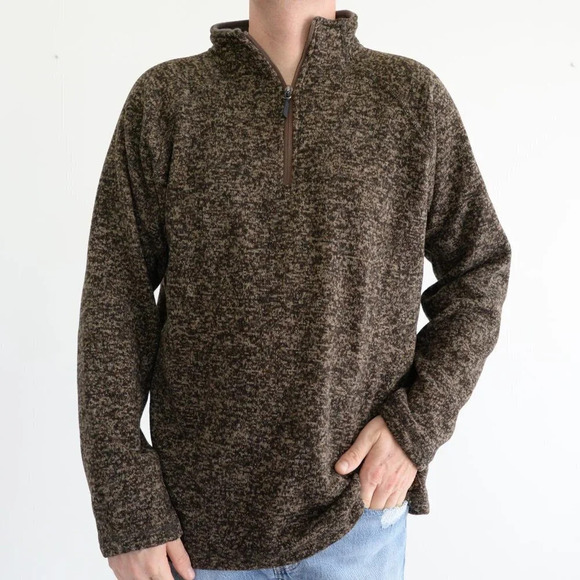 Vintage Stillwater  Supply Co. Brown Half Zip Sweater Size XL - Picture 1 of 13
